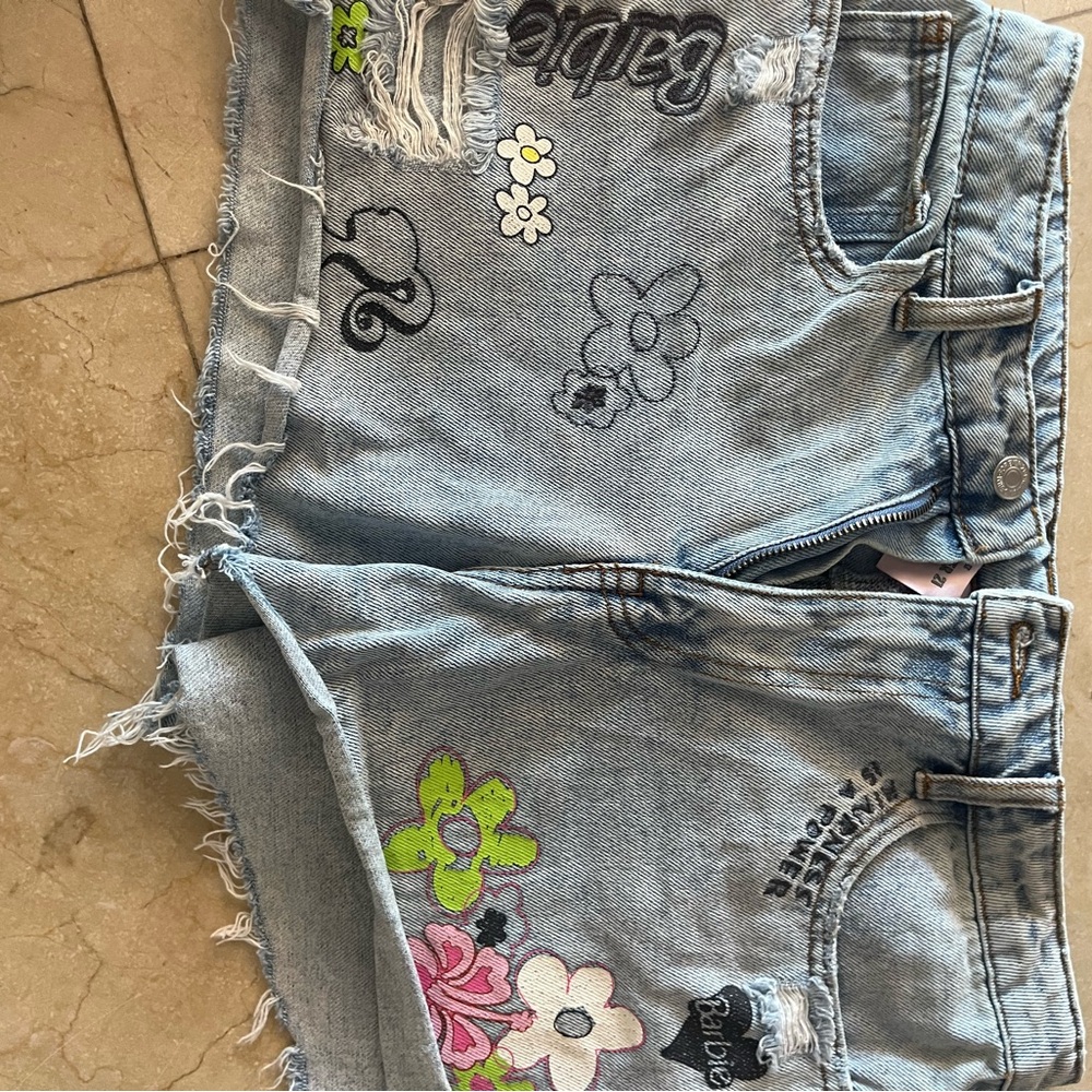 Cut off Barbie shorts